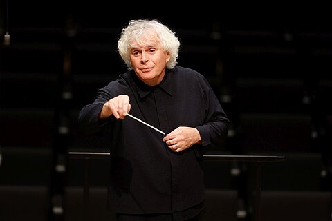 Sir Simon Rattle beim Lucerne Festival